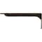 Ekena Millwork Embrey Steel Bracket, Antiqued Pale Gold 2"W x 16"D x 6 1/2"H BKTM02X16X06EBAPG - alternate 6